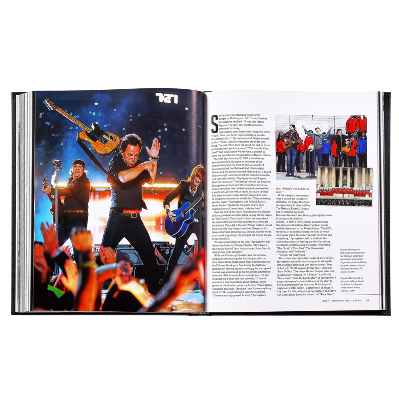 Springsteen: Album by Album Leather Bound Special Edition Coffee Table Book