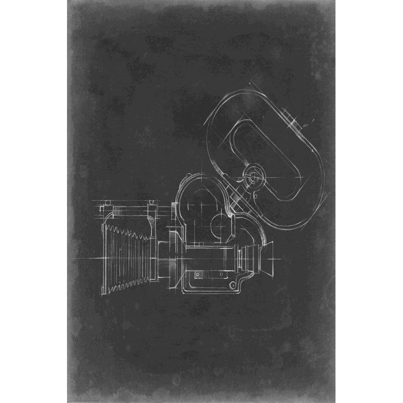 " Camera Blueprint V " by Ethan Harper, 30" H x 20" W  