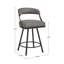 Ensemble de 2 chaises pivotantes en cuir Vegan Alisier-532059417-532059394
