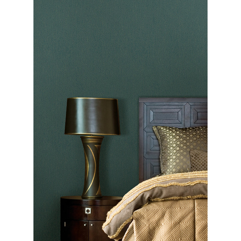 Rouleau de papier peint L 33 pi x l 20,9 po Melvin, Bleu sarcelle