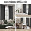 Alsey 100% Velvet Blackout Eyelet Ready Made Curtains & Drapes with matching Tie Backs-189601536-189601546