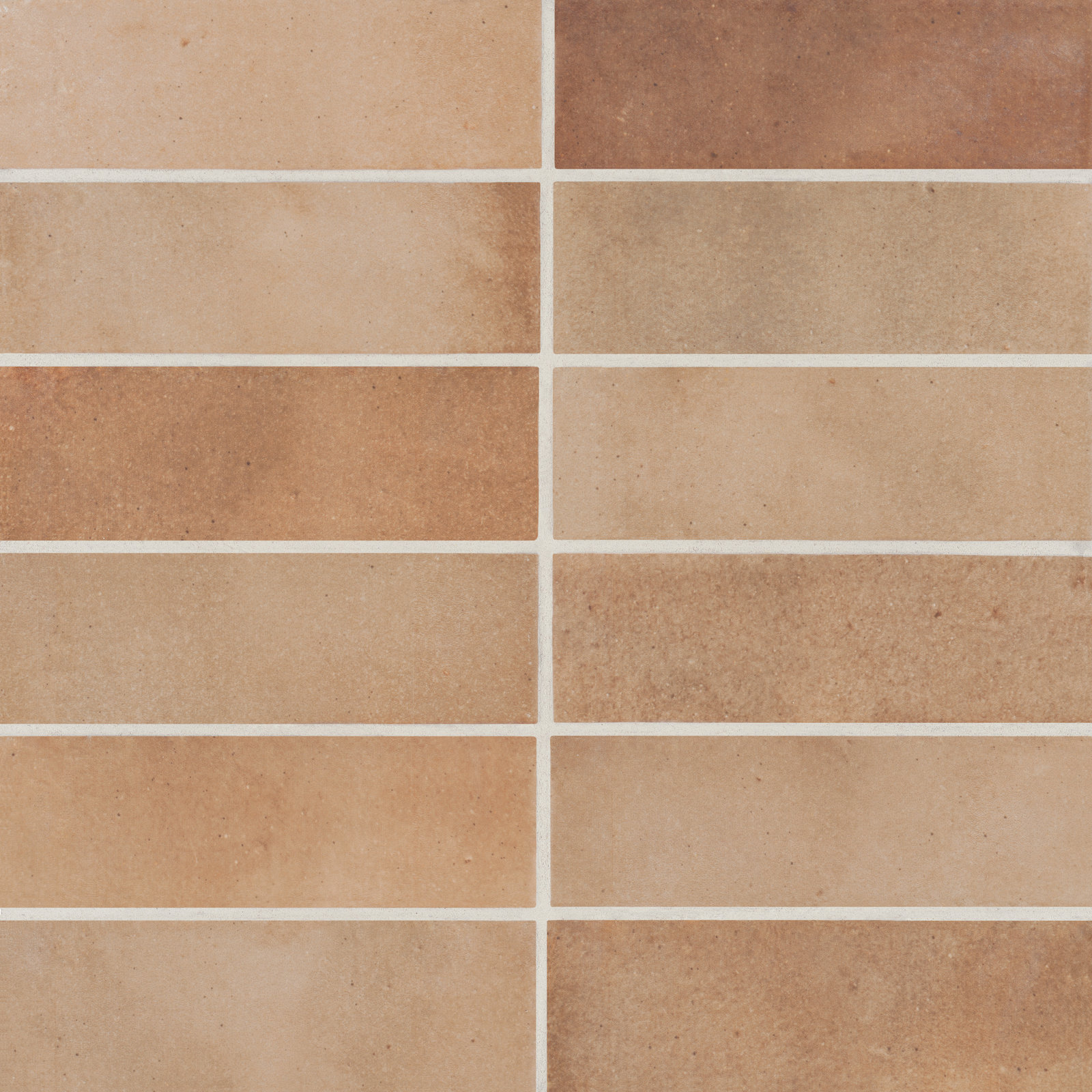 Celine 2" x 6" Matte Porcelain Floor & Wall Tile, Cotto