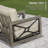 Marindo 5 Person Aluminum Patio Conversation Seating Group With Sunbrella® Cushions