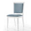 Chaise d'appoint en velours bleu clair Ketra