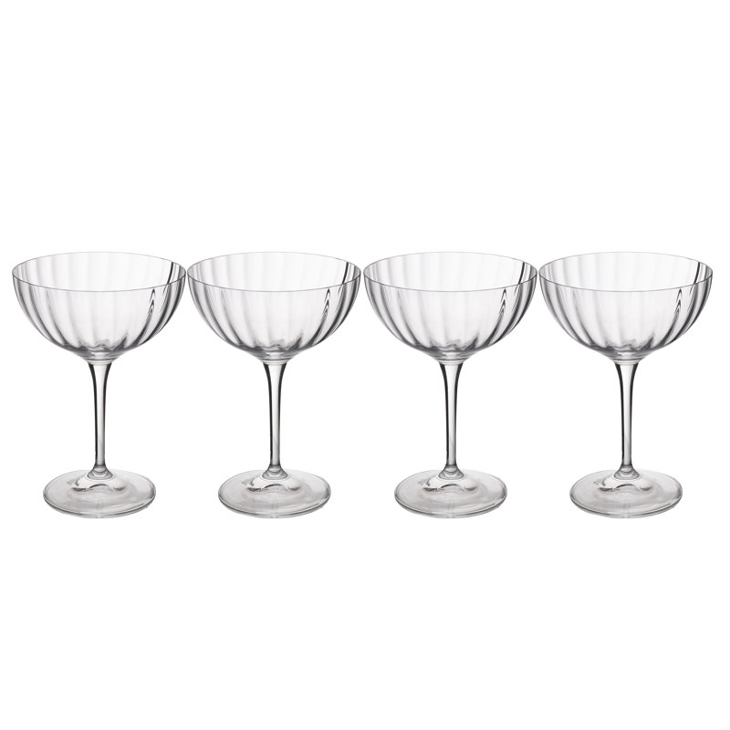 Mikasa Treviso Crystal Coupe Glasses, 300ml