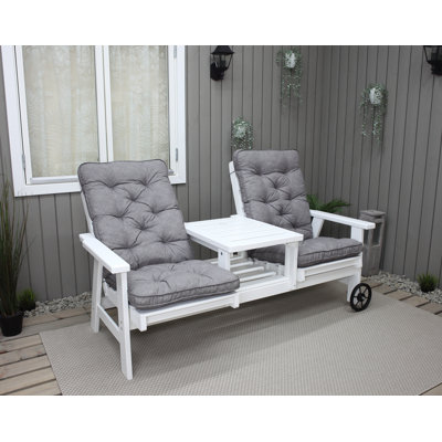 Sevyn Wooden Love Seat
