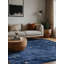 Tapis bleu lavable à la machine-1155803793