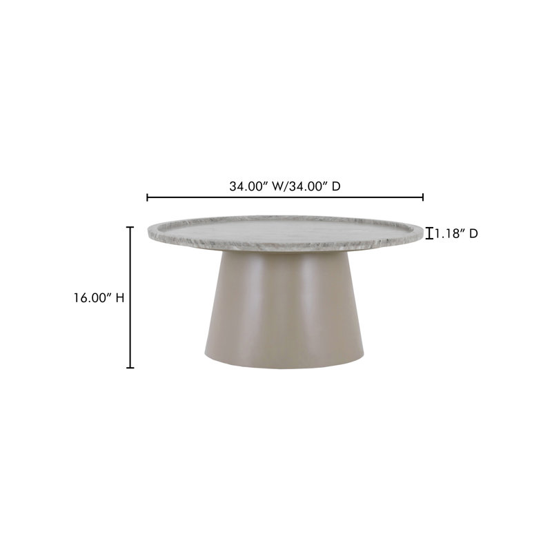 Kimberley Coffee Table White Marble