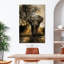 «Elephant Sunset», reproduction sur toile-500658099