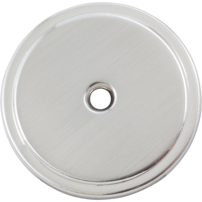 Contre-plaque pliante à deux boutons pour placard, Chrome satiné