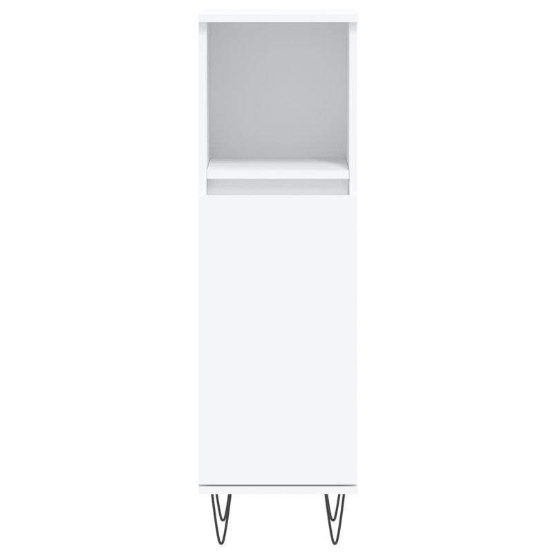 Huard Freestanding Linen Cabinet, White