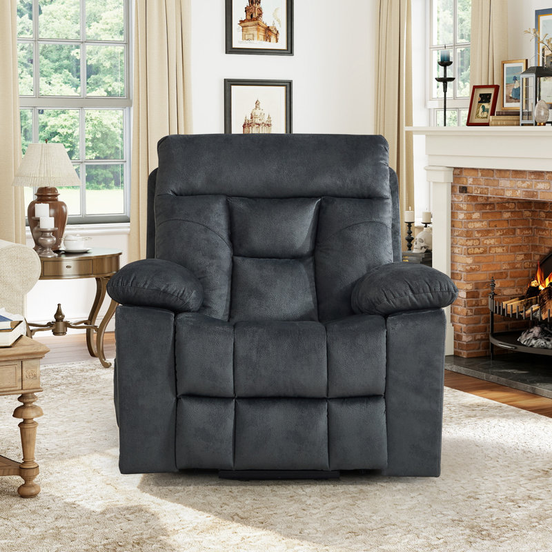 Fauteuil inclinable Microfiber, Microfibre gris foncé