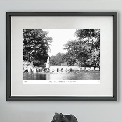 Ambleside, Stepping Stones 1888 by Francis Frith - Single Picture Frame Print