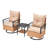 3 Pieces Patio Swivel Rocker Rattan Chairs - Outdoor Swivel Rocking Chairs With 1 Rattan Coffee Table, Perfect For Porch, Garden, And Lawn-109243046