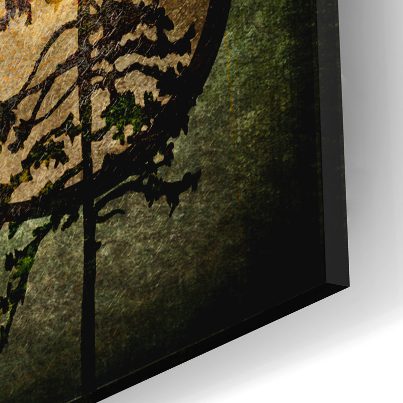 Art mural en verre acrylique «Welcome Lodge Deer» par Lightbox Journal, H 12 po x l 16 po x P 0,13 po