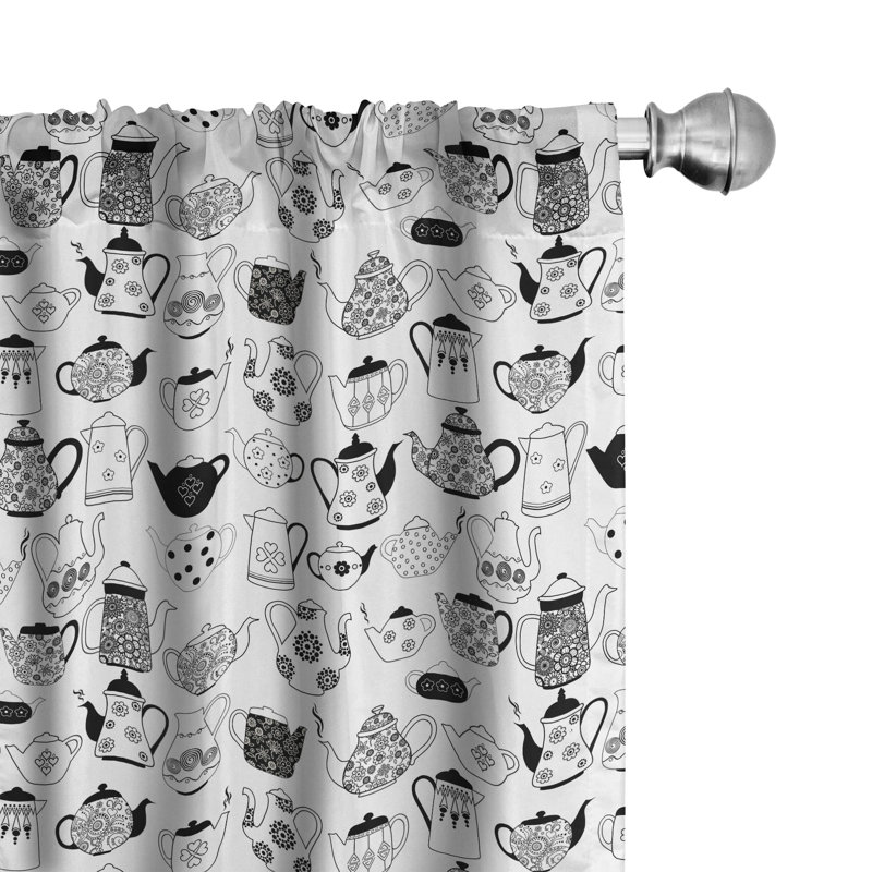 Panneaux de rideaux semi-transparents avec passe-tringle, 28 po x 84 po