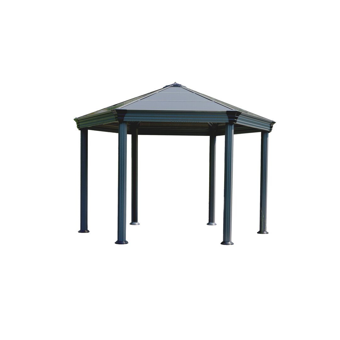 350 cm x 400 cm Pavillon Roma aus Aluminium