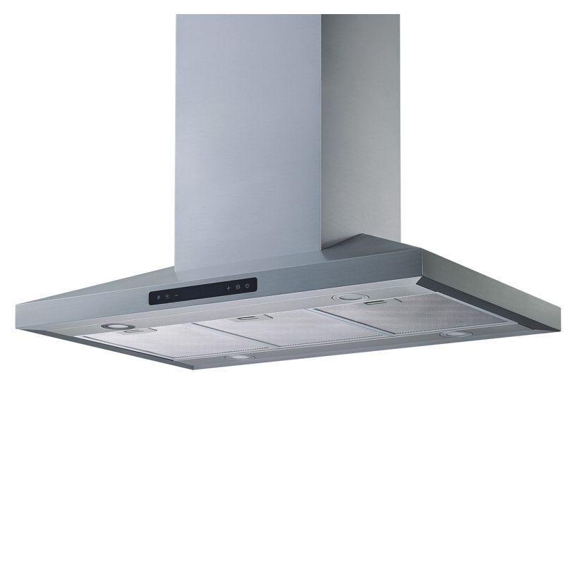 Hotte pour îlot de cuisine convertible 36 po 475 CFM Elite en acier inoxydable
