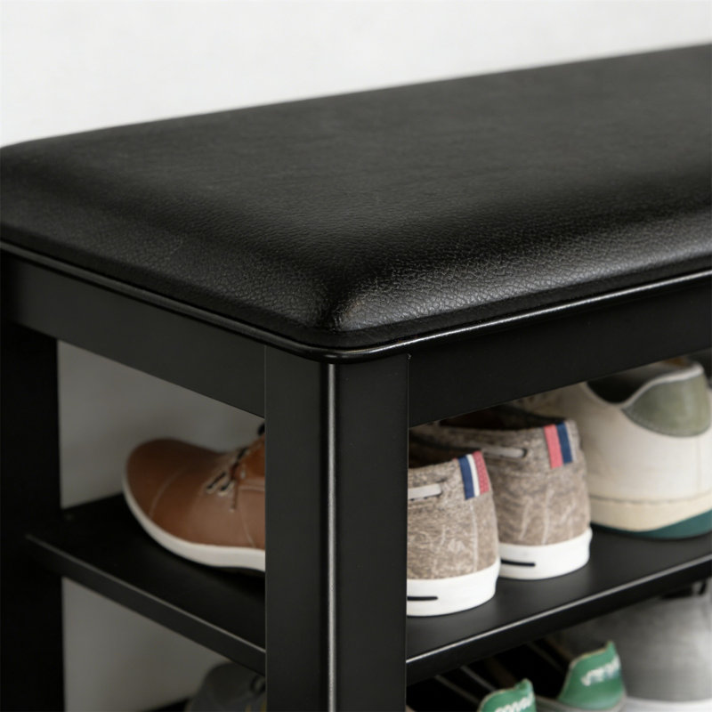 Premium Wooden Shoe Cabinet For Home, 21.2” H x 39.4” W x 11.8” D