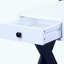 Table d'appoint avec port USB noir et blanc