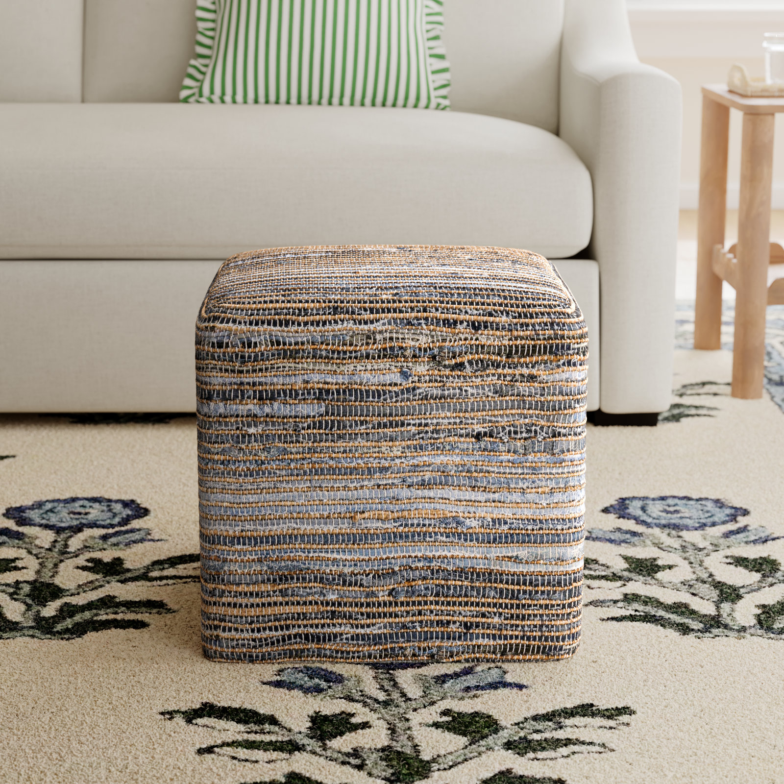 Upholstered Pouf