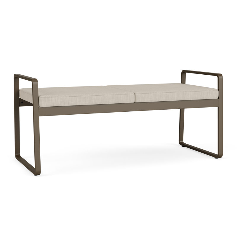 Banc en métal Gansett, Bronze, Bleu impérial Patriot Plus - vinyle facile à net
