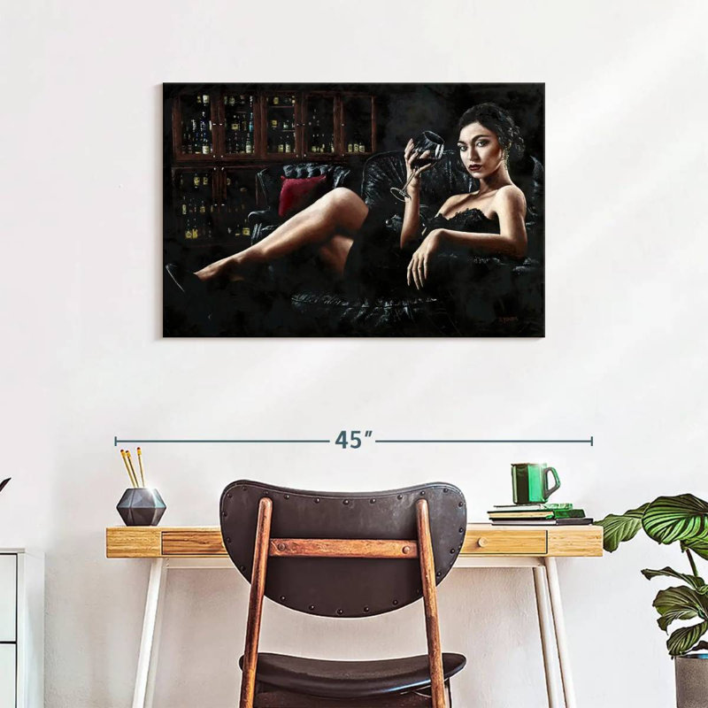 Leisha After Dinner, 24" H x 36" W