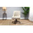 Jovita 38.5"H Farmhouse Tilting Task Chair with Solid Wood Base and Button-Tufted-671079817