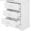 Grande armoire de rangement spacieuse avec trois tiroirs et tablettes réglables