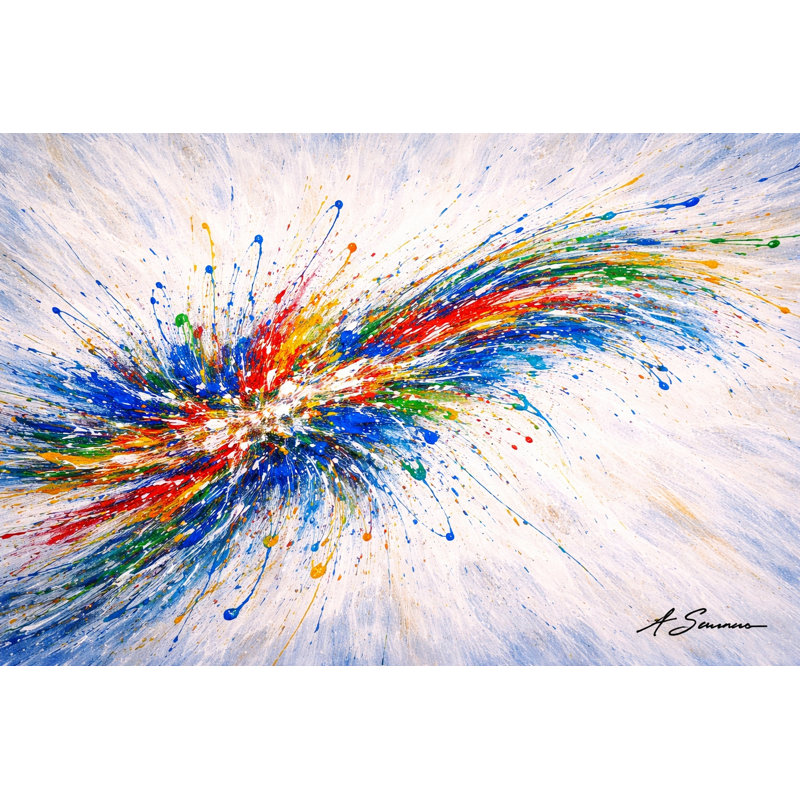 Art mural sur toile Color Velocity, L 24 po x H 16 po x P 1,5 po