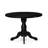 3 pc Mid-Century Dining Set contains a Round Table and 2 Light Beige Linen Fabric Dining Chairs with Button Tufted Back Wire brushed Black-2013560280