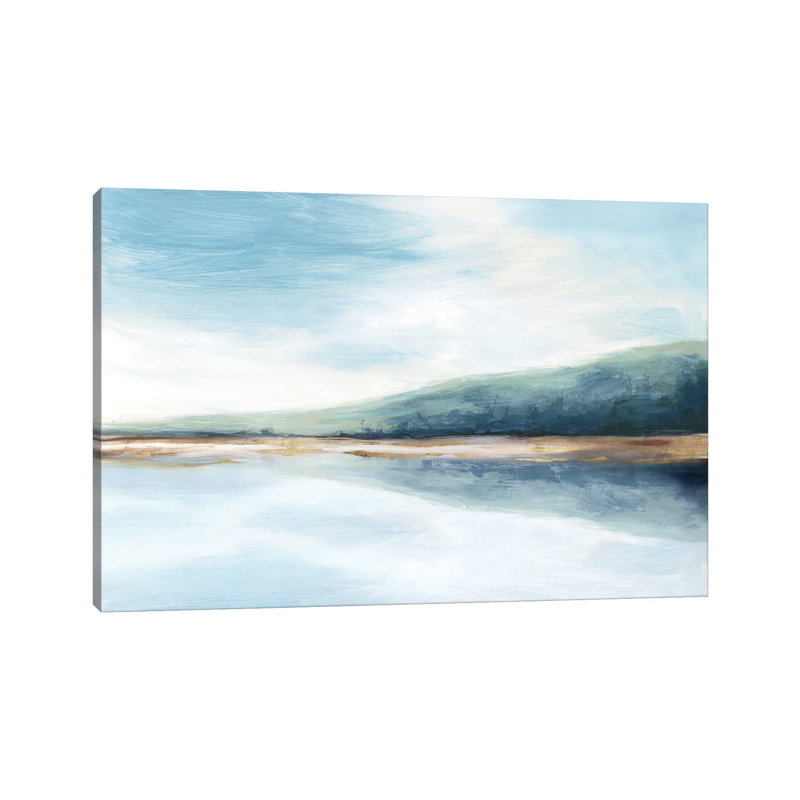 By The Water II par Eva Watts - Estampe numérique sur toile tendue avec châssis, H 12 po x l 18 po x 1,5 po