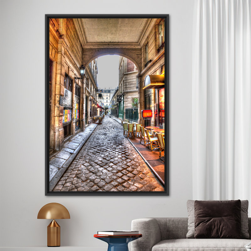 Print on Canvas, Black, Framed Print without Mat, 30 cm H x 20 cm W