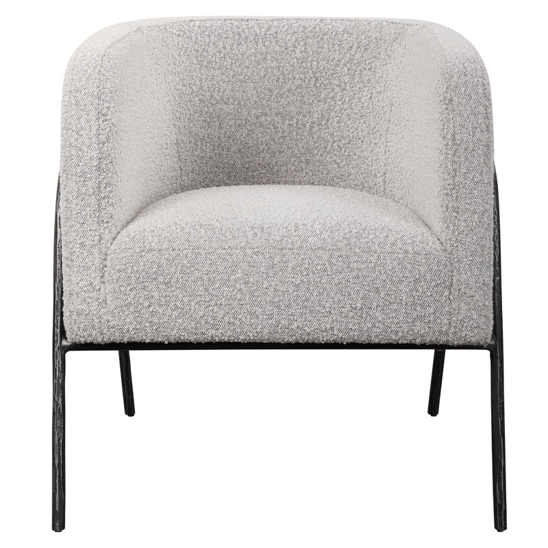 Fauteuil demi-tonneau de 68,58 cm de large Lina