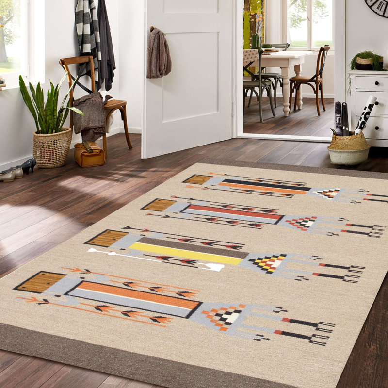 Tapis moka en laine tissé à la main Tuscany, Brun