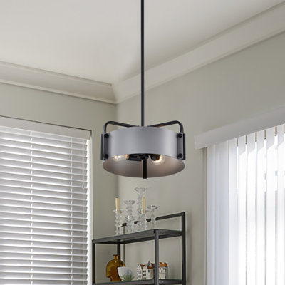 Luminaire suspendu tambour 3 lumières Marguriete