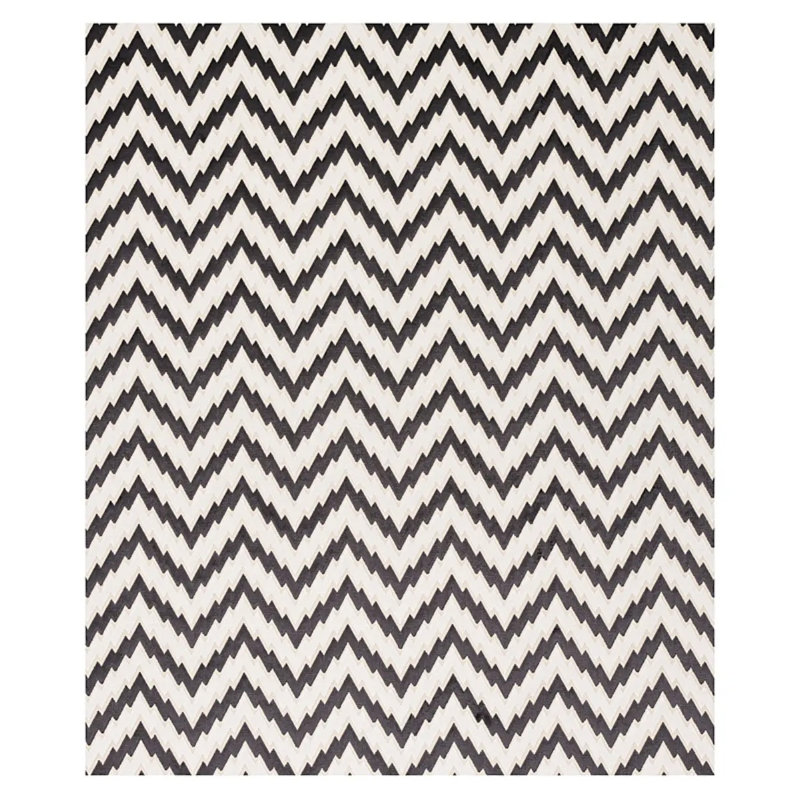 Florentine Chevron Velvet Fabric, Black