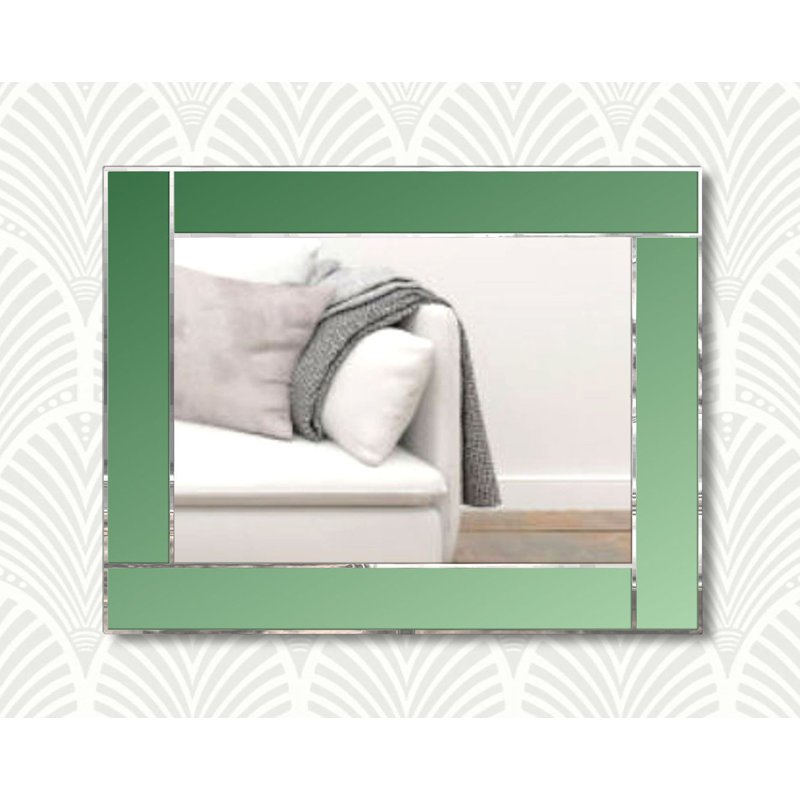 Saari Flat Wall Mirror, Green