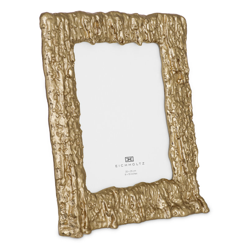 Picture Frame Cotati L Gold Finish, 8" W x 10" H