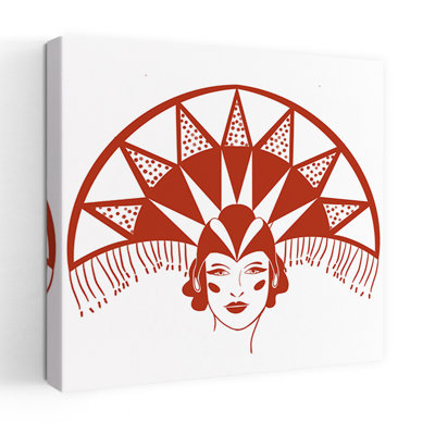 Contemporary Art Bold Dramatic Retro Portrait Art