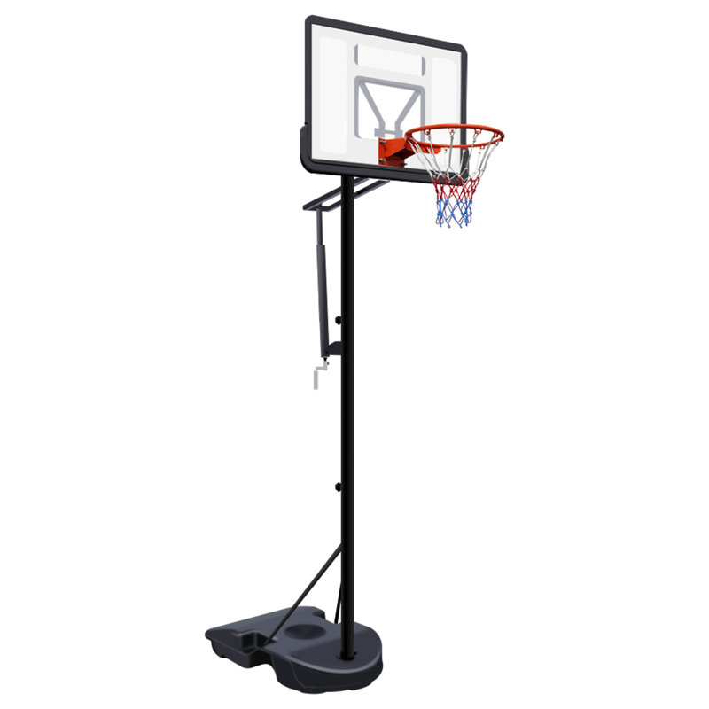 Panier de basketball portatif en métal antirouille à hauteur réglable de 39 po de largeur