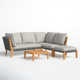 Habitat 4 Piece Sectional Seating Group with Cushions