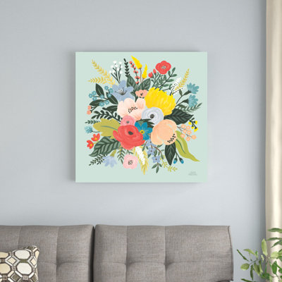 «Wild Garden V» par Laura Marshall, reproduction d'art sur toile tendue