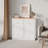 Havant Double Tilt Out Trash Cabinet 20 Gallons Wooden Free Standing(Not include trash can)-95099499