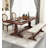 Rectangular All-solid Wood Dining Table in American Vintage Style-110904796