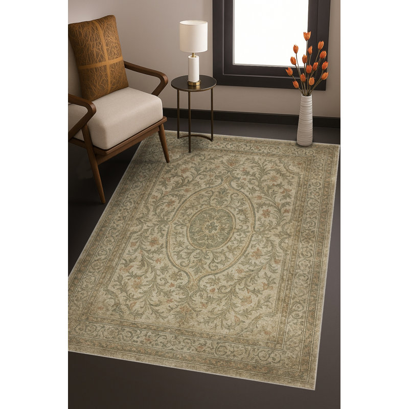 Tapis gris tissé traditionnel Mosso, 2'4" x 3'11"
