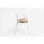 Banc en métal blanc avec coussin pour décoration de jardin-237211202