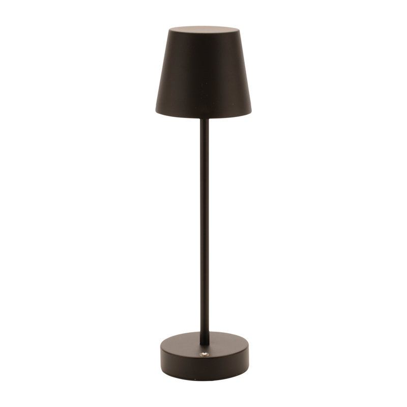 Modern Dimmable LED Touch Table Lamp 15"H, Black