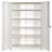 71" Cream White Metal Storage Cabinet With Locking Doors And 4 Adjustable Shelves Heavy-Duty Steel Cabinet For Garage Laundry Office Or Warehouse-644949664