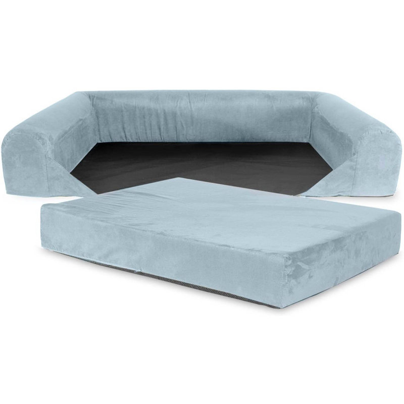 Rohan Orthopedic Cotton Pet Bed, Grey, 17cm H x 106cm W x 88cm D
